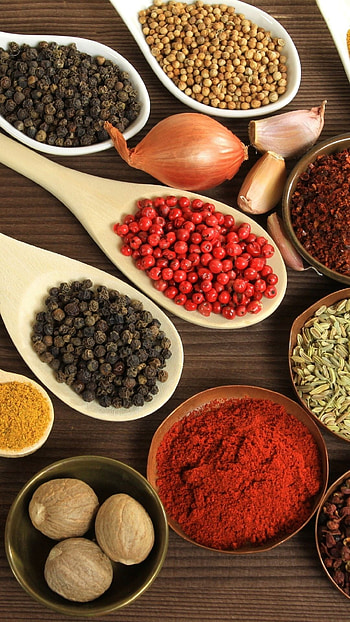 Spices and herbs, Culinary exploration, Seasoning variety, Flavourful dishes HD phone wallpaper