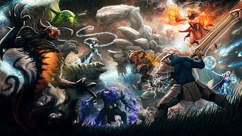 DOTA 2, lol, hon, dota HD wallpaper