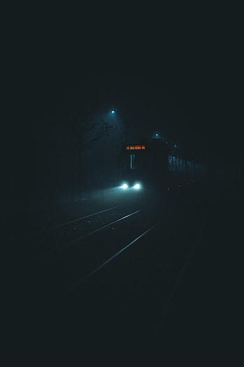 Night, Dark, Darkness, Train HD phone wallpaper