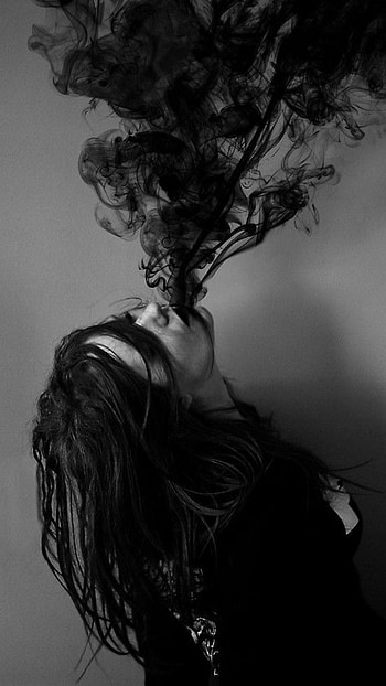 Black Aesthetic, Dark Smoke HD phone wallpaper