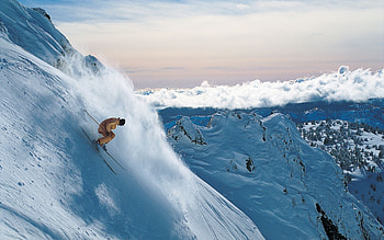 Mountain ski, Skiing adventure, Outdoor sports, Snowy landscape HD wallpaper