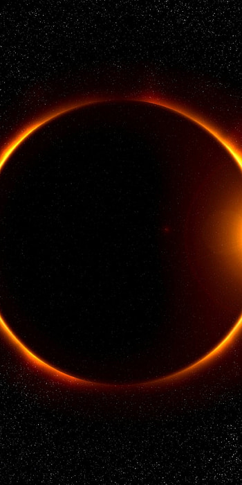Close-up, Solar Eclipse HD phone wallpaper