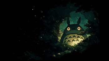 Totoro, Totoro (My Neighbor Totoro), Studio Ghibli, AI Art, Dark, My Neighbor Totoro HD wallpaper