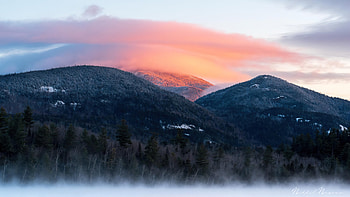 Wintry Morning In The Adirondack Mountains, mountains, morning, nature HD wallpaper