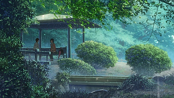 The Garden of Words, Beautiful , Calm aesthetic, Tranquil setting HD wallpaper
