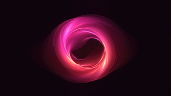 Glowing Circle Pink Glow, abstract, artist, artwork, digital-art, dark, black, oled HD wallpaper