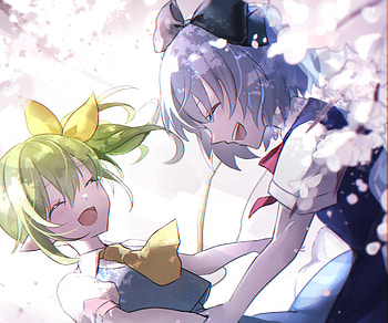 Cirno & Daiyousei, Daiyousei (Touhou), Cirno (Touhou), Anime, Touhou HD wallpaper