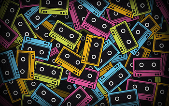 Background, Multicolored, Motley, Texture, Textures, Colourful, Colorful, Cassette HD wallpaper