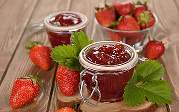 Strawberry Jam, fruit, strawberry, food, jam HD wallpaper