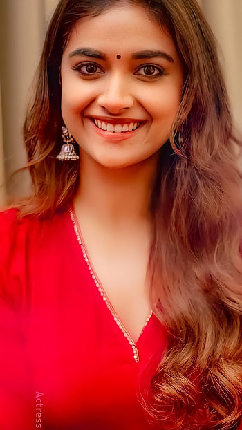 Keerthi Suresh, multilingual actress HD phone wallpaper