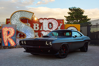 Matte Black Dodge Challenger, dodge-challenger, cars HD wallpaper