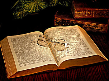 Knowledge, books, plant, abstract, fantasy, art, glasses, desk HD wallpaper
