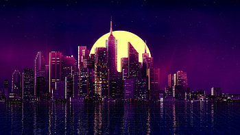 Neon, Neon City Aesthetic HD wallpaper