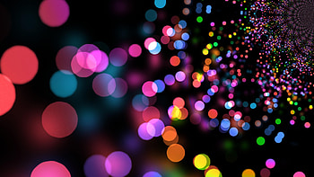 Bokeh lights, Swirls HD wallpaper