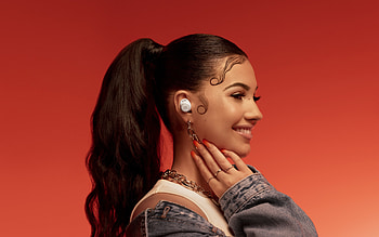 Live 300 TWS Black, Wireless heads, JBL Live 300TWS, wireless earbuds, modern technology HD wallpaper