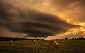 Tornado Lightning, lightning, storms, clouds, nature, tornado HD wallpaper