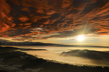 Uetliberg Sunset , sunset, nature HD wallpaper