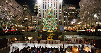New York Christmas, Rockefeller Center, Christmas , Festive backgrounds HD wallpaper