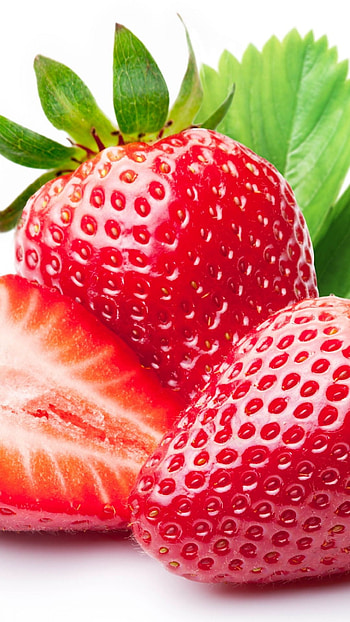 Artful prints, Strawberry themed, Eye-catching design, Fresh fruit HD phone wallpaper
