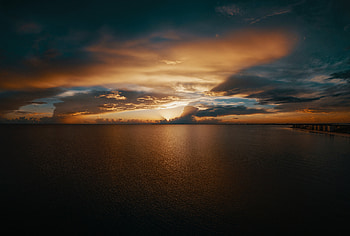 Beach Clouds Seascape Horizon 10k, beach, clouds, seascape, horizon, nature HD wallpaper