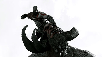 Kratos defeating Brenna Dauði, Kratos (God Of War), video game, God of War (2018) HD wallpaper