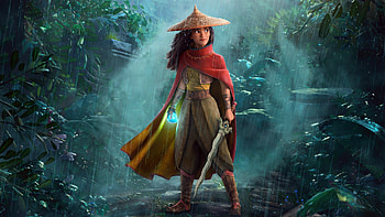 Raya and the last dragon 2021, movie, raya and the last dragon, animation, poster, girl, disney HD wallpaper