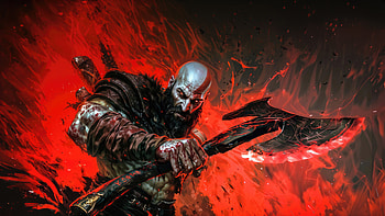 Kratos Protector, kratos, god-of-war, artwork, ai, digital-art, games, video-games, deviantart HD wallpaper