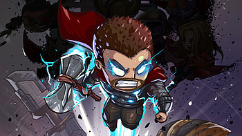 Thor Little Art, thor, superheroes, artwork, artstation HD wallpaper