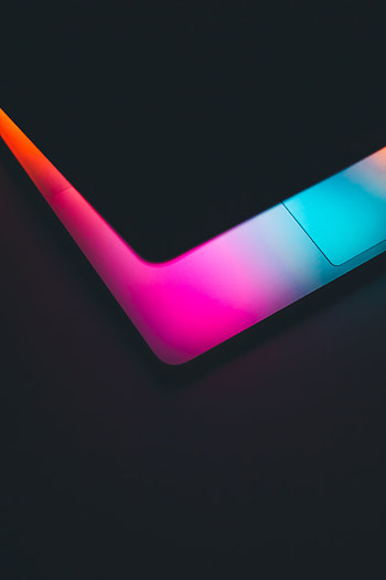 Dark, Multicolored, Motley, Backlight, Illumination, Notebook, Laptop HD phone wallpaper