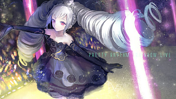 Amou June, Beauty, Wall, BG, Anime, Game, Girl, Colours, New, Gothic HD wallpaper