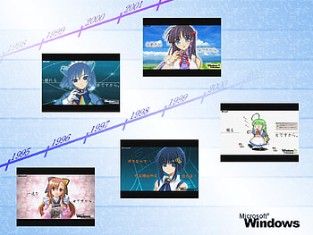 OS-tans, 2000-tan, xp-tan, 95-tan, me-tan HD wallpaper