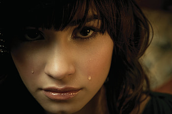 Tears, eyes, sad, cheeks HD wallpaper