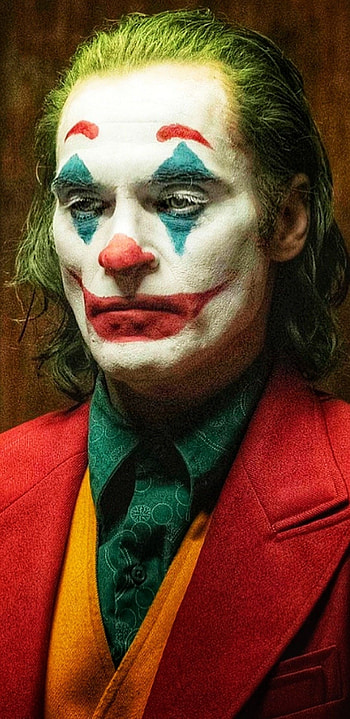 Joaquin Phoenix, Iconic Joker, Memorable poster, Artistic depiction HD phone wallpaper