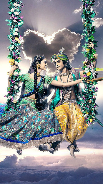 Lord RadhaKrishna, Krishna, God, Radha HD phone wallpaper