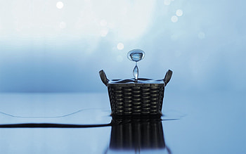 Water, Macro, Surface, Drop, Metal, Basket HD wallpaper
