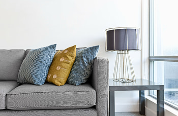 Miscellanea, Miscellaneous, Design, Lamp, Sofa, Pillows, Cushions, Combination HD wallpaper