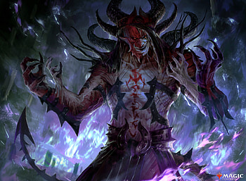 Awoken Demon, man made, Magic: The Gathering HD wallpaper