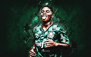 Endrick Felipe, Palmeiras, Brazilian footballer, Endrick Palmeiras, green stone background, football, Brazil, Endrick, Sociedade Esportiva Palmeiras HD wallpaper