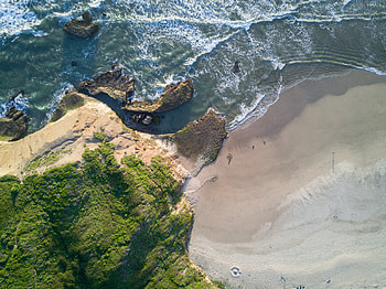 Nature, Water, Sea, Beach, Rock, View From Above, Shore, Bank HD wallpaper