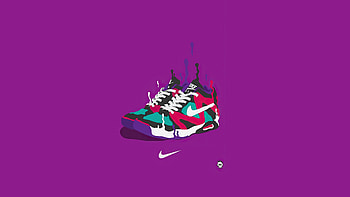 Nike Sneakes Minimal , nike, artist, artwork, digital-art HD wallpaper