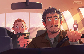 Ellie & Joel, Joel (The Last of Us), Ellie (The Last of Us), TV Show, The Last Of Us HD wallpaper