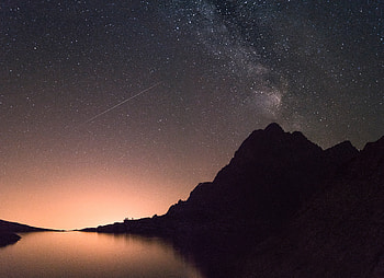 Milky Way Mountains Silhouette Sky Stars , milky-way, silhouette, mountains, stars, sky HD wallpaper