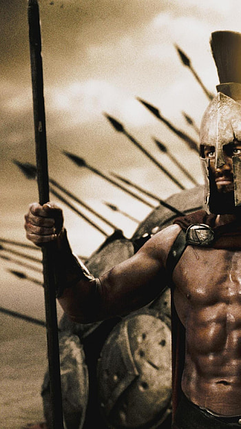 Gerard Butler, Spartan Warrior HD phone wallpaper