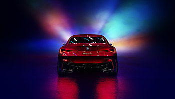 BMW Concept 4, car, rear-view HD wallpaper
