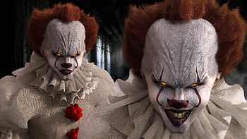 Bill Skarsgard, Movies, Scary clown, Movies HD wallpaper