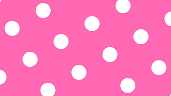 polka dots spots pink white hot pink HD wallpaper