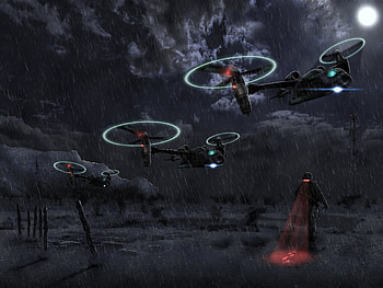 Flying Ships Solider Searching, artist, digital-art, deviantart, ship, solider HD wallpaper