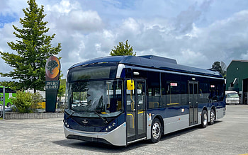 BYD Alexander Dennis Enviro200EV XLB, , blue bus, 2022 buses, NZ-spec, passenger transport, electric buses, passenger bus, Alexander Dennis, BYD HD wallpaper