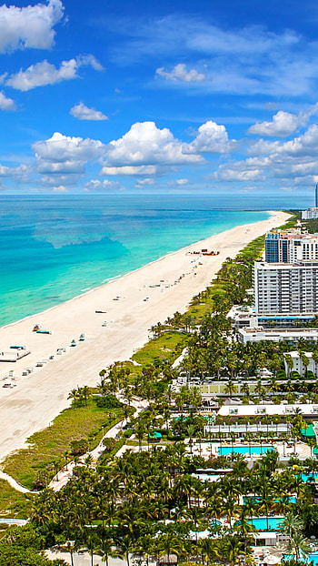 Miami travels, Beach , Tropical paradise, quality HD phone wallpaper