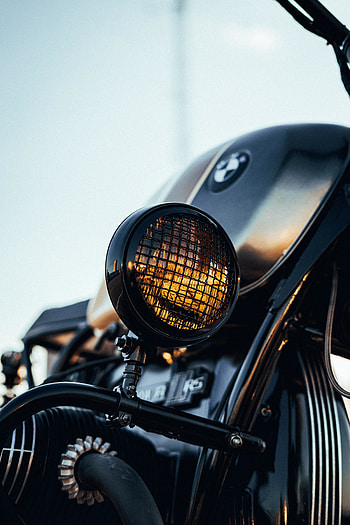 BMW, motorcycle, side-light HD phone wallpaper
